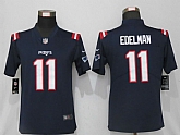 Women Nike New England Patriots 11 Edelman Nike Blue Alternate Vapor Limited Jersey,baseball caps,new era cap wholesale,wholesale hats